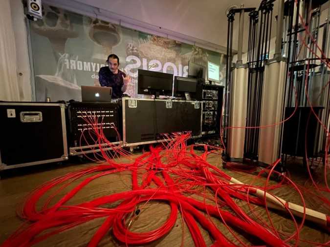 Celestial Spaces: Frank Bosma Live Coding (VJ)